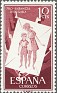 Spain 1956 Pro Hungarian Children 10 CTS Bordeaux Edifil 1200. España 1956 1200. Uploaded by susofe